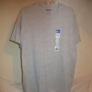 GILDAN pre-shrunk cotton t-shirt LIGHT GRAY L